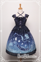 Krad Lanrete -Lost In Sea Blue- Jellyfish Printed Lolita JSK