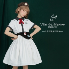 Summer Fairy -Moonrise Kingdom- Embroidery Lolita OP Dress + Match Accessories (Lucky Pack)