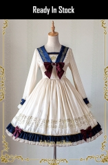 IchigoMiko -Ballad By The River Seine- Sailor Style Lolita OP Dress