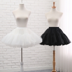 A-line Shaped Glass Yarn 42cm Long Puffy Lolita Petticoat