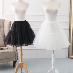 A-line Shaped Glass Yarn 48cm Long Lolita Petticoat