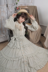 Lucky BABY -Lily's Garden- Vintage Classic Lolita OP Dress