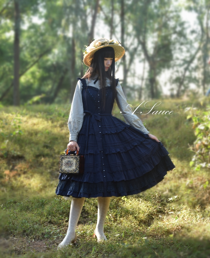 To My Dear Cinderella Vintage Classic Lolita Jumper Dress (Ready In Stock)