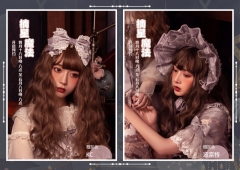 Reaching for the Stars Lolita Headbow and Bonnet