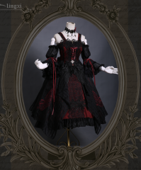 Lingxi -Odile- Embroidery Gothic Lolita Jumper Dress - Round 3 Preorder