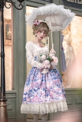 Miss Point -Elizabeth Meow- Vintage Classic Lolita High Waist Skirt