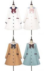 Cute.Q -The Little Sailor- Sailor Lolita LONG Sleeves OP Dress