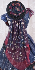 Fantastic Wind -Shiny Stars- Lolita Hat with Veil
