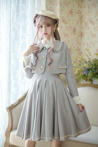 Miss Lady Vintage Classic Lolita JSK, Short Jacket and Blouse Set