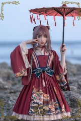 CEL Lolita -Kaiseki in Waves- Wa Lolita JSK Version II (Slight High Waist)