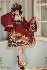 CEL Lolita -Kaiseki in Waves- Wa Lolita JSK Version III (High Waist)