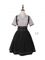 Miwako -The Gloryland- Military Lolita Skirt Salopette
