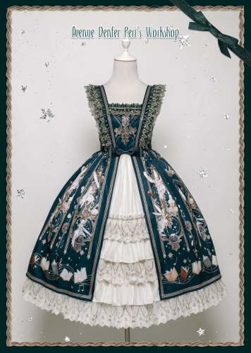 Avenue Denfer Peri's Workshop ロリィタ JSK Avenue Denfer -Fairies Workshop- Vintage Classic Lolita Open Front JSK