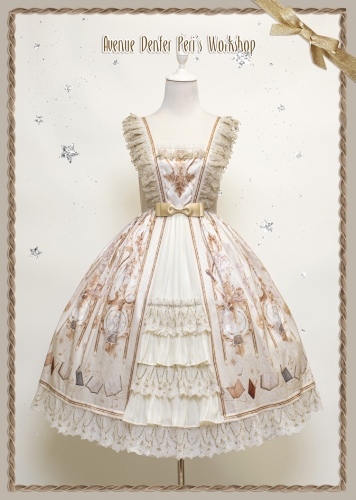 Avenue Denfer Peri's Workshop ロリィタ JSK Avenue Denfer -Fairies Workshop- Vintage Classic Lolita Open Front JSK