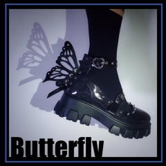 The Butterfly of the Night Gothic Lolita Steampunk Lolita Boots