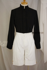 Elegant Stripes Ouji Lolita Short Pants