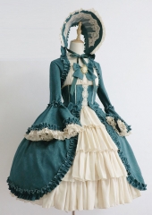 Henruiaita -Antique Victorian Doll- Vintage Classic Lolita OP Dress (Short Version)