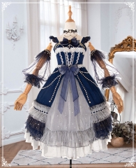 YingLuoFu -The Night with Stars- Vintage Classic Lolita JSK