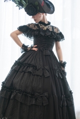 (Long Version) Henruiaita -The Brambles of Rose- Vintage Classic Lolita JSK + Cape Set