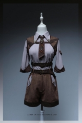 Ashes On The Burning Land Steampunk Ouji Lolita Blouse + Shorts Set