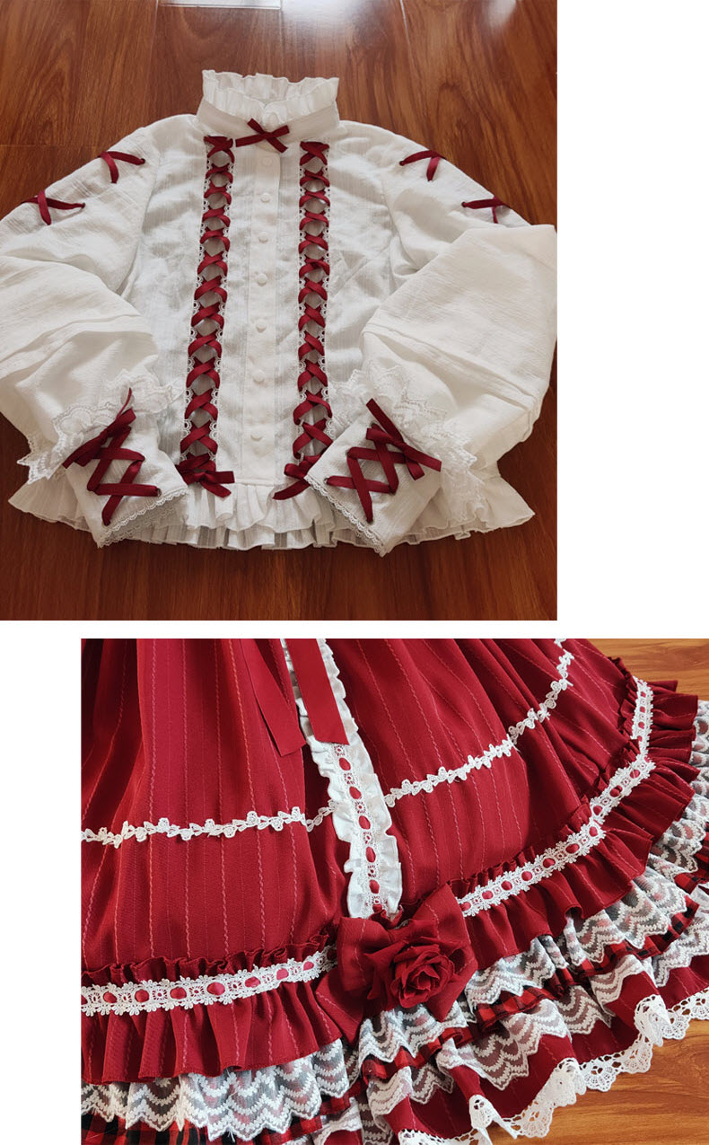 Puppet Night -Little Red Riding Hood- Lolita Cape, JSK and Blouse Set
