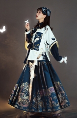 TianJiYunJing -Amusement Park on the Moon- Hanfu Style Qi Lolita Haori, Blouse and Skirt