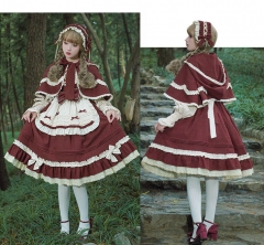Urtto -Little Red Riding Hood- Vintage Classic Lolita JSK and Cape