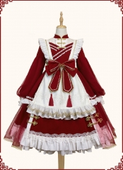 Xiang Lin Qi Lolita OP Dress and Apron Set