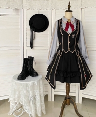 WithPuji -The Fallen Magician- Ouji Lolita Vest, Blouse, Shorts and Skirt