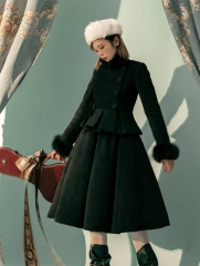 ZJ Story -Little Yekaterina- Vintage Classic Lolita Short Coat and Skirt Set