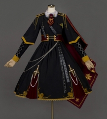 SanYeTing -The Brave Princess- Military Lolita OP Dress