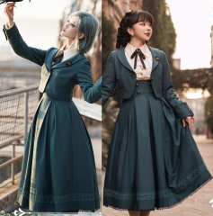 Moluo Lolita -My Academy Memories- Vintage Classic Lolita JSK, Short Jacket and Blouse