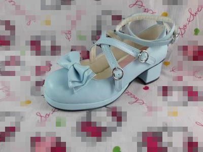 Matte blue & 4.5cm heel + 1cm platform