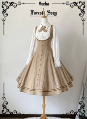 Forest Song -The Academy of XiaLuoDi- Lolita Corset JSK, Blouse and Headbow