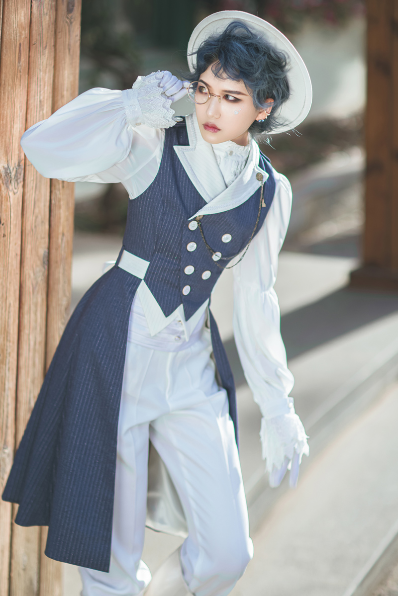 Striped Ouji Lolita Vest