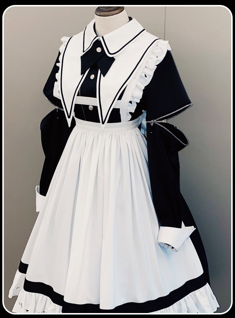Susin -The Mechanical Maid- Long Version Lolita OP Dress and Matching Apron