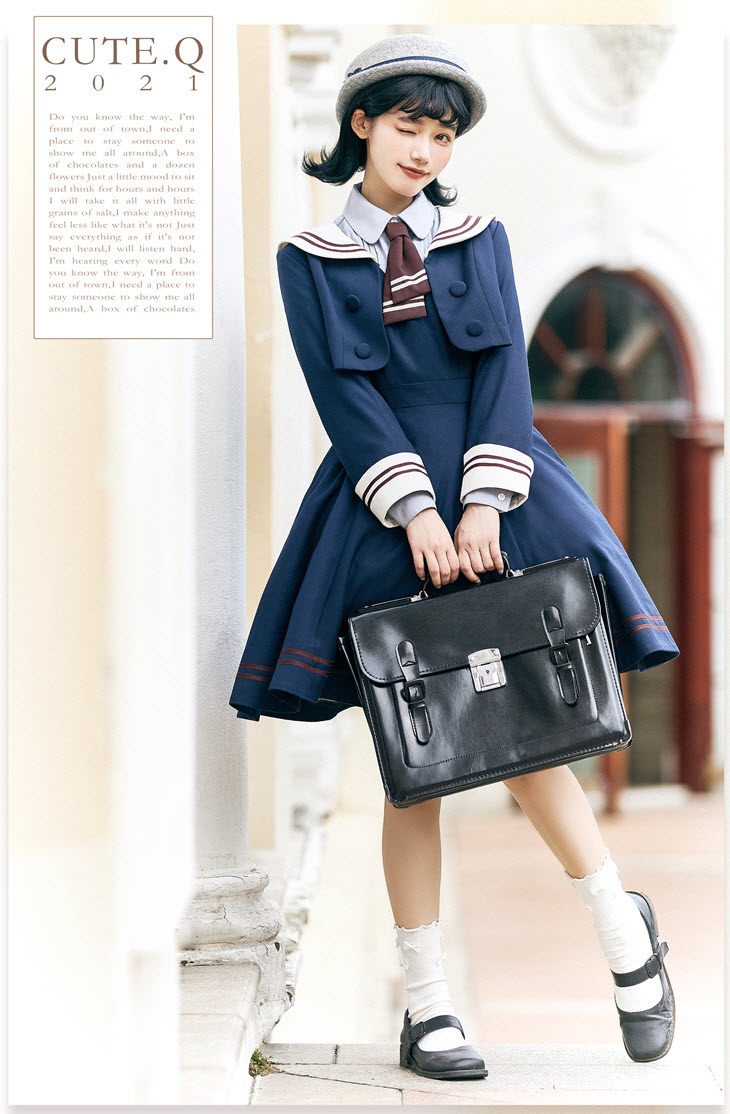 Cute.Q -Junior Sailor Academy- Sailor Lolita Short Jacket and