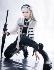 Susin -The Mechanical Maid- Ouji Lolita Shirt, Trousers and See-through Jacket