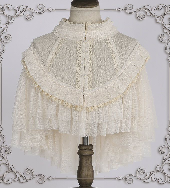 White Crochet Lace Collar, Vintage Style Collar, Lolita Fashion