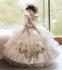 Elpress L -A Walk Through The Garden- Vintage Classic Lolita Dress