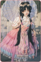 The Girl from Peach Blossom Valley Qi Lolita JSK and Blouse