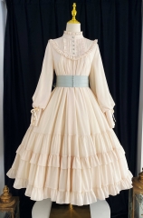 Little Dipper -Princess's Garden- High Collar Long Sleeves Lolita OP Dress