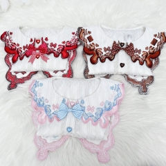 Sakya Lolita Embroidered Butterfly Collar Lolita Blouse