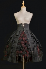 The Wild Roses Bloom Gothic Lolita Skirt Set