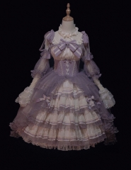 The Ann of April -A Taste of Grape Champagne- Lolita Dress Set