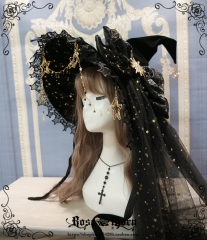 Polar Night Sky Lolita Witch Hat