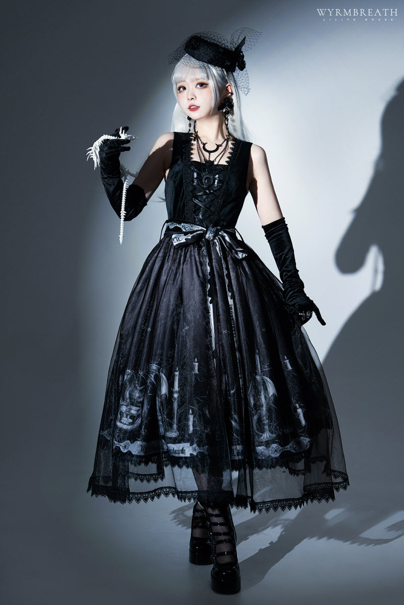 LilithHouse -Wyrm Breath- Gothic Lolita Jumper Dress