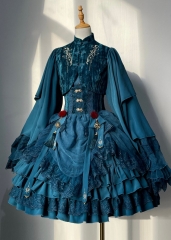 ZJ Story -XinWang·TianYi- Qi Lolita Jackets, Blouse and Skirts Set