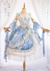 Bramble Rose -Hua Xian Qu LouLan- Lolita Jumper Dress Set