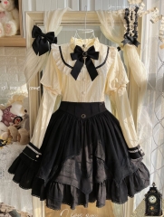 The Stunning Maiden Vintage Classic Lolita Blouse and Skirt Set